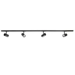 Highlight Railsysteem Trackline 150 Cm - 4 Cilinder Spots - Zwart 9 Highlight Railsysteem Trackline 150 Cm - 4 Cilinder Spots - Zwart -Beroemde Verlichtings Winkel 1852460433 0103