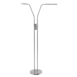 Highlight Vloerlamp Murcia 2 Lichts - H 145 Cm - Mat Chroom