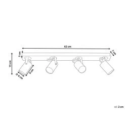 Beliani Muurlamp KLIP - Wit Metaal -Beroemde Verlichtings Winkel 3bb25dd88c50434091ae0231c3ef546f