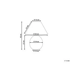 Beliani Tafellamp CADENA - Beige Keramiek -Beroemde Verlichtings Winkel 4c0c60b8aa0244a4a43fd4681b0e4bd3