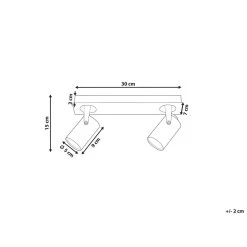 Beliani Muurlamp KLIP - Zilver Metaal -Beroemde Verlichtings Winkel 4eed4fc9d257481ca7f7bb83e01c0455