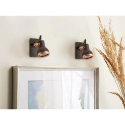 Beliani Muurlamp BARO - Zwart Ijzer -Beroemde Verlichtings Winkel 57ce6eef9f5a4f33843e6ba6138a1058