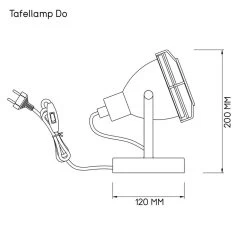 Tafellamp Do - Zwart - Ø12 Cm -Beroemde Verlichtings Winkel 60301478 9700