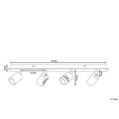 Beliani Muurlamp TIGRIS - Zwart Metaal -Beroemde Verlichtings Winkel 614a6d4456ba468a98d25ec6200a91f3