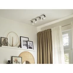 Beliani Muurlamp KLIP - Wit Metaal -Beroemde Verlichtings Winkel 6dedf630fee7448496350f7eba62e0b5