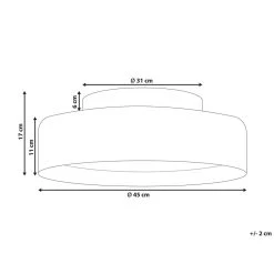 Beliani Plafondlamp MOEI - Zwart Staal -Beroemde Verlichtings Winkel 72e8e329a28b42c998fad2435e72fca3