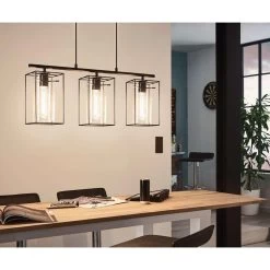 EGLO Hanglamp Loncino 3 - Zwart -Beroemde Verlichtings Winkel 81002888 9050