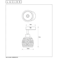 Lucide Plafondspot Tahar 1 - Wit - Ø9 Cm -Beroemde Verlichtings Winkel 81016074 2301