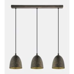 EGLO Hanglamp Safi 3-lichts - Bruin/goud -Beroemde Verlichtings Winkel 81016998 0002