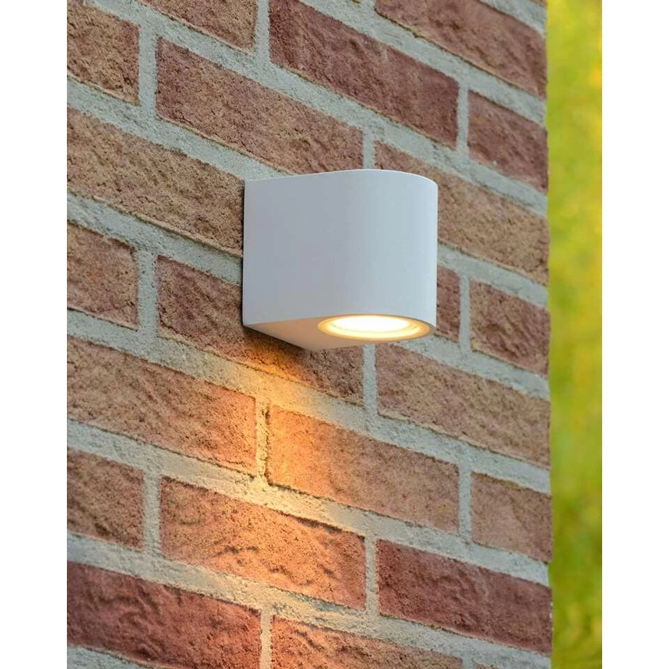 Lucide LED Wandspot Buiten ZORA IP44 Afgerond - Wit - 9x6,5x7,9 Cm 5 Lucide LED Wandspot Buiten ZORA IP44 Afgerond - Wit - 9x6,5x7,9 Cm - Afbeelding 3