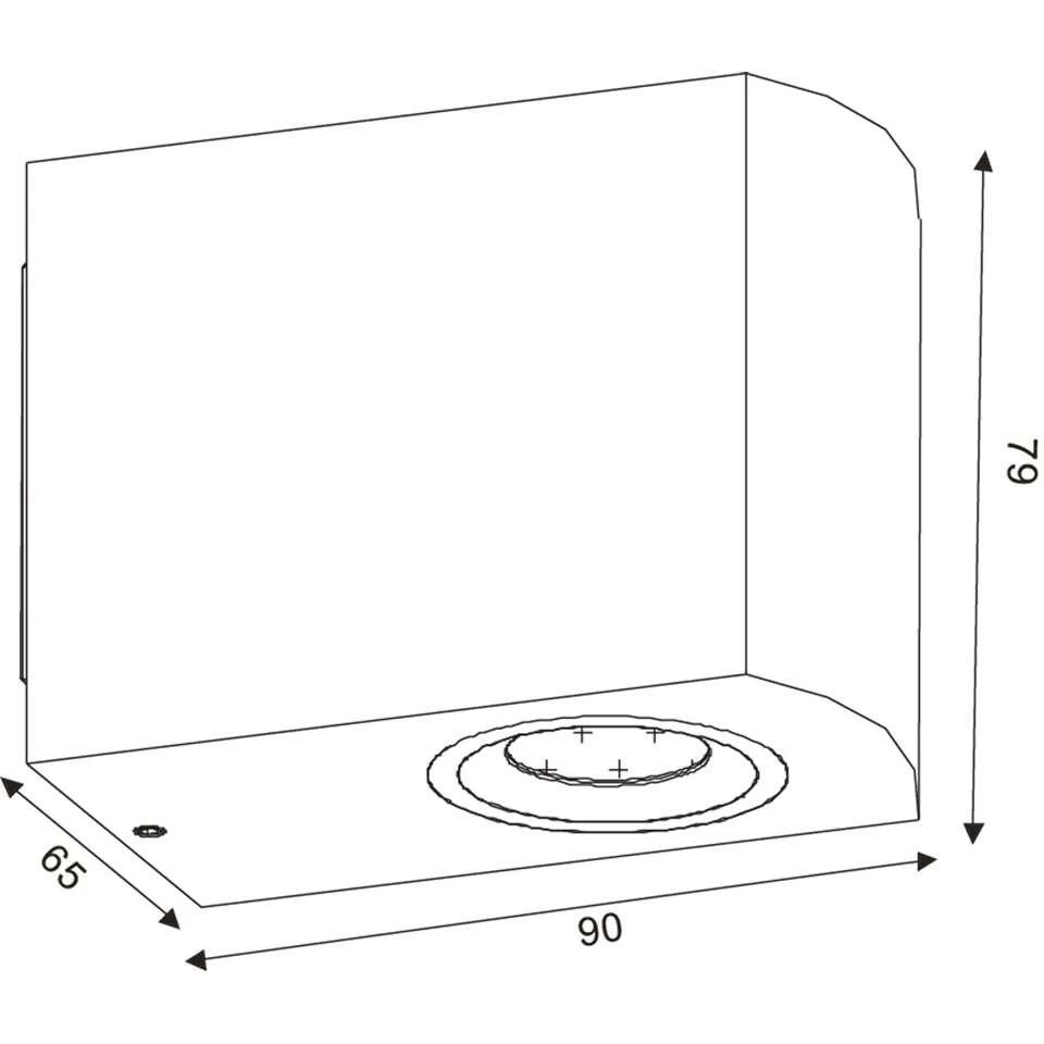 Lucide LED Wandspot Buiten ZORA IP44 Afgerond - Wit - 9x6,5x7,9 Cm 6 Lucide LED Wandspot Buiten ZORA IP44 Afgerond - Wit - 9x6,5x7,9 Cm - Afbeelding 4