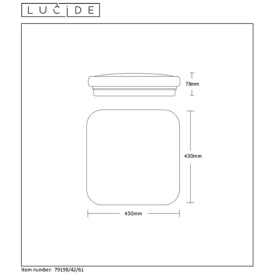 Lucide Plafonniere Otis Ø43 Cm - Opaal 6 Lucide Plafonniere Otis Ø43 Cm - Opaal - Afbeelding 4