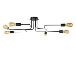 Lucide Plafonnière Lester - Zwart - 75x100x20 Cm 9 Lucide Plafonnière Lester - Zwart - 75x100x20 Cm -Beroemde Verlichtings Winkel 81024823 1506