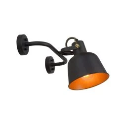 Lucide Wandlamp Pia - Zwart - 37,5x26,5x19,5 Cm
