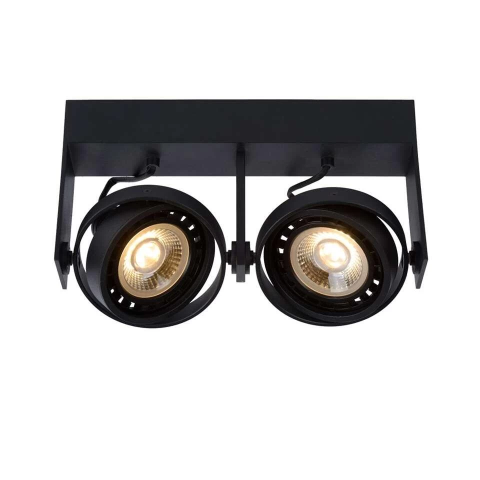 Lucide Plafondspot Griffon 2 Lamp - Zwart 3 Lucide Plafondspot Griffon 2 Lamp - Zwart