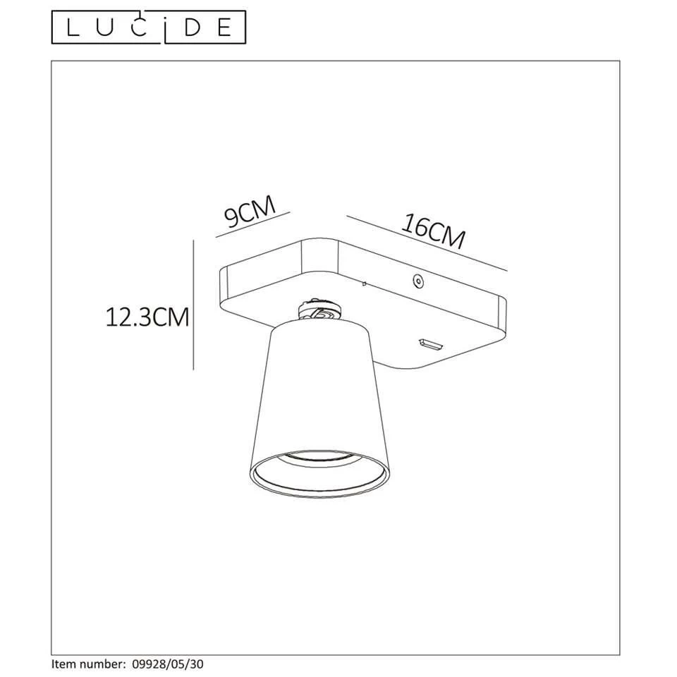 Lucide Wandlamp Turnon 1-lamp - Zwart 6 Lucide Wandlamp Turnon 1-lamp - Zwart - Afbeelding 4
