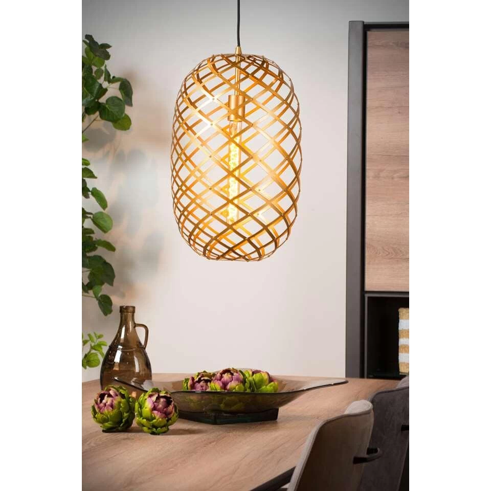 Lucide Hanglamp Wolfram - Mat Goud/messing - Ø32 Cm 6 Lucide Hanglamp Wolfram - Mat Goud/messing - Ø32 Cm - Afbeelding 4