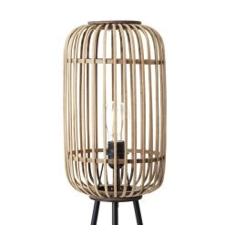 Brilliant Vloerlamp Woodrow - Bruin - 45 Cm -Beroemde Verlichtings Winkel 81029100 0300