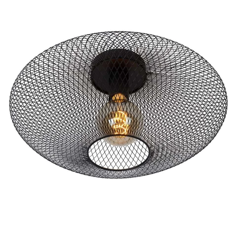 Lucide Plafondlamp Mesh - Zwart 5 Lucide Plafondlamp Mesh - Zwart - Afbeelding 3