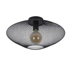 Lucide Plafondlamp Mesh - Zwart