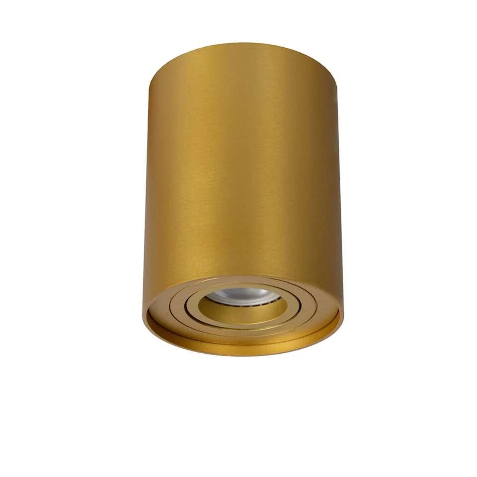 Lucide Plafondspot Tube - Mat Goud/messing - Ø9,6 Cm 4 Lucide Plafondspot Tube - Mat Goud/messing - Ø9,6 Cm - Afbeelding 2