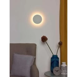 Lucide Wandlamp Eklyps LED - Wit - Ø 15 Cm 8 Lucide Wandlamp Eklyps LED - Wit - Ø 15 Cm -Beroemde Verlichtings Winkel 81029574 0301