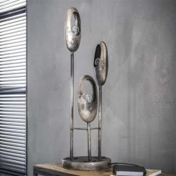 Industriële Tafellamp Kenzie Metaal 3-lichts - 21x21x69 Cm - Metaal - Grijs -Beroemde Verlichtings Winkel 96ceca7b9e954feb95f2ab2dac896389