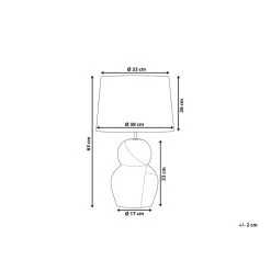 Beliani Tafellamp GUAPORE - Zwart Keramiek 8 Beliani Tafellamp GUAPORE - Zwart Keramiek -Beroemde Verlichtings Winkel b633d0c9da5e49ee9328f5f27ae030e5