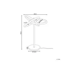 Beliani Tafellamp AKAN - Goud Ijzer -Beroemde Verlichtings Winkel bd59df598dc24209974243a50f564af0