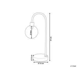 Beliani Tafellamp RAMIS - Goud Staal 8 Beliani Tafellamp RAMIS - Goud Staal -Beroemde Verlichtings Winkel c5f0694895b843a5906c2755c1967157