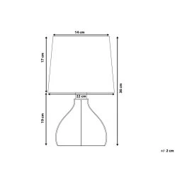 Beliani Bedlamp AGUEDA - Wit Multiplex -Beroemde Verlichtings Winkel d87f096d7bda4949a123c51814487075