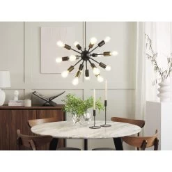 Beliani Hanglamp BALAGAS - Zwart Ijzer -Beroemde Verlichtings Winkel e27aef0aaf4b4999b13577f042c4de8e