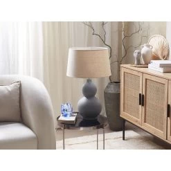 Beliani Tafellamp YENISEI - Grijs Keramiek 9 Beliani Tafellamp YENISEI - Grijs Keramiek -Beroemde Verlichtings Winkel eb73acfa6268418a84c75e6362760099